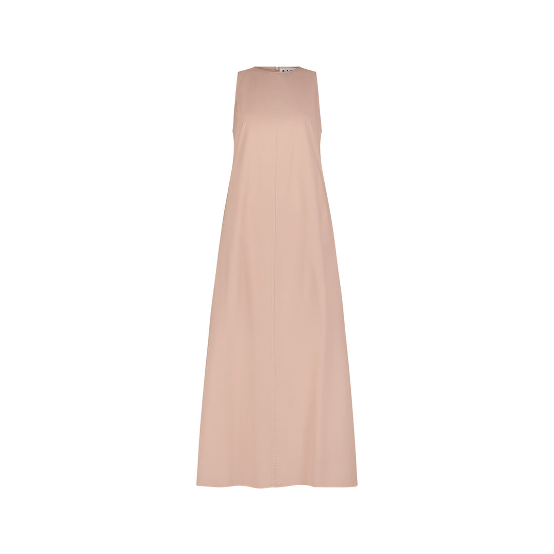 Sleeveless Poplin Maxi Dress