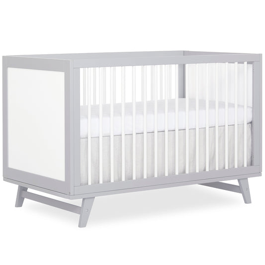 Walmart Dream On Me Carter 5-in-1 Full Size Convertible Crib, Grey and White