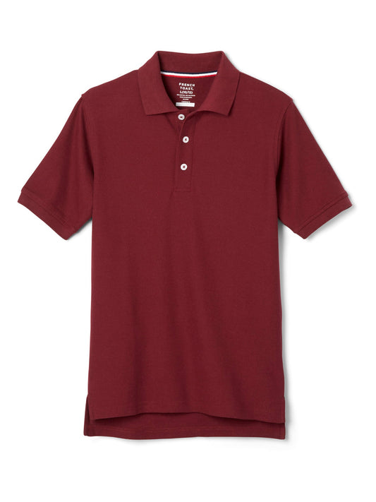Walmart French Toast Boys School Uniform Short Sleeve Pique Polo Shirt, Sizes 4-20 & Husky