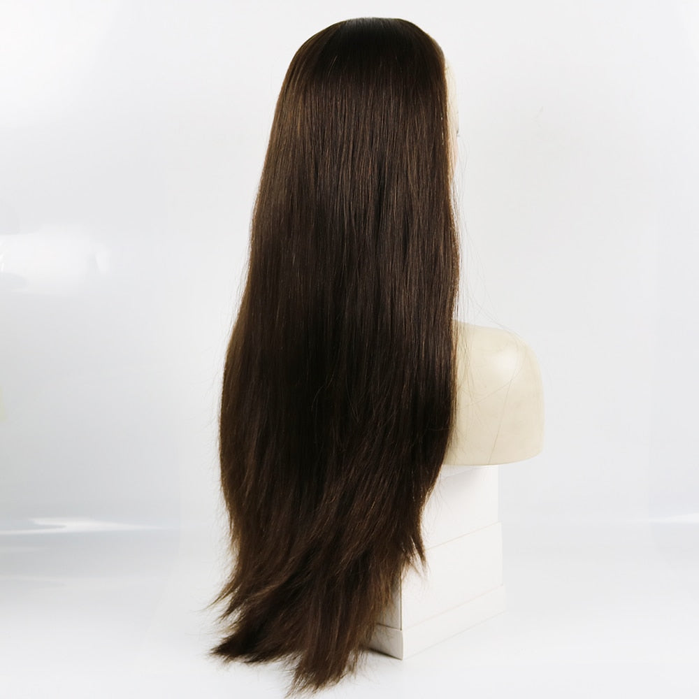 Jewish Wig Kosher Wigs Bandfall Wigs and Hatfall Peluca Unprocessed European Virgin Human Hair Natural Color Straight Sheitel