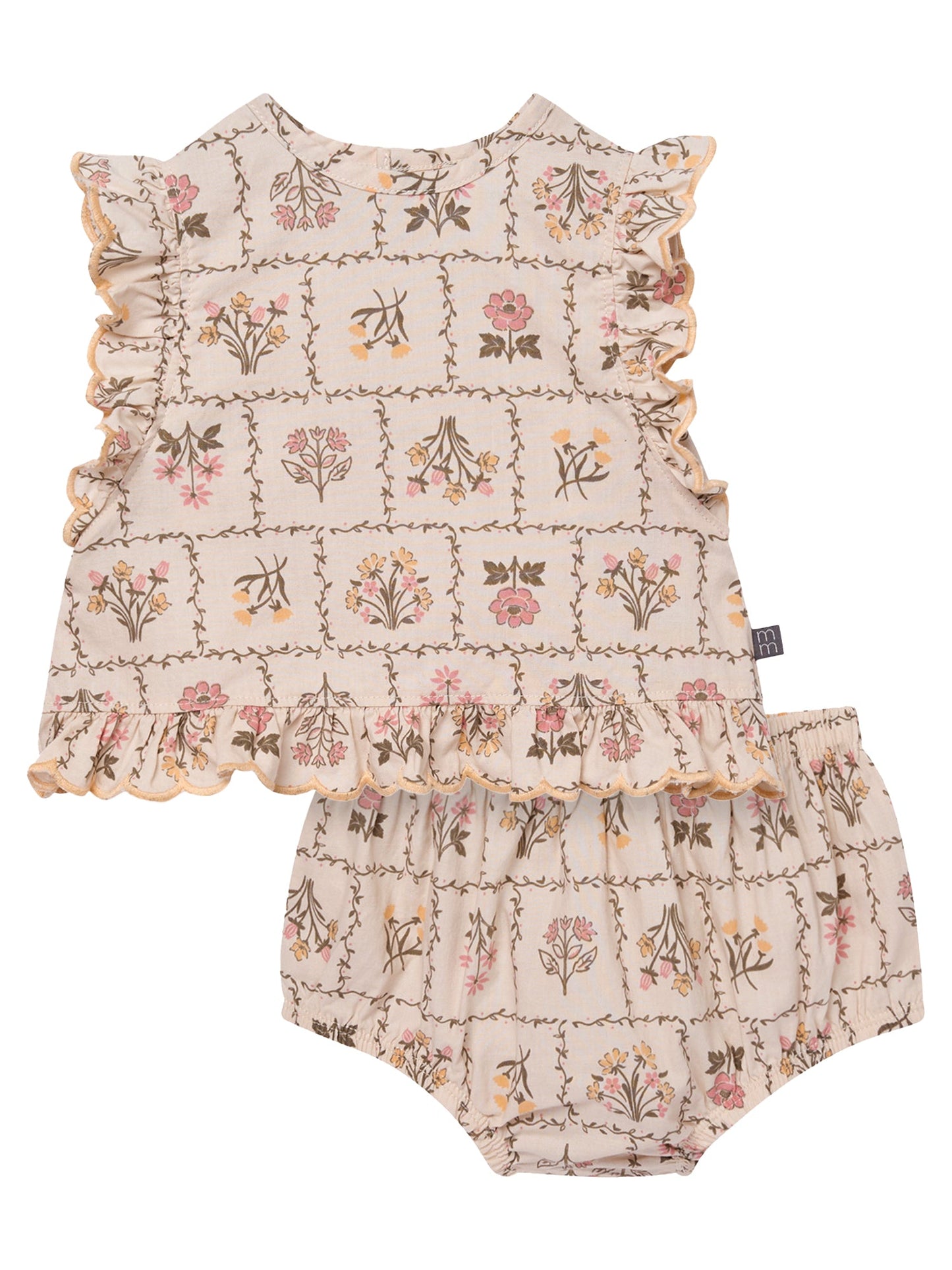 Walmart Modern Moments by Gerber Baby Girl Bloomer Outfit Set, 2-Piece, Sizes 0/3 Months - 24 Months