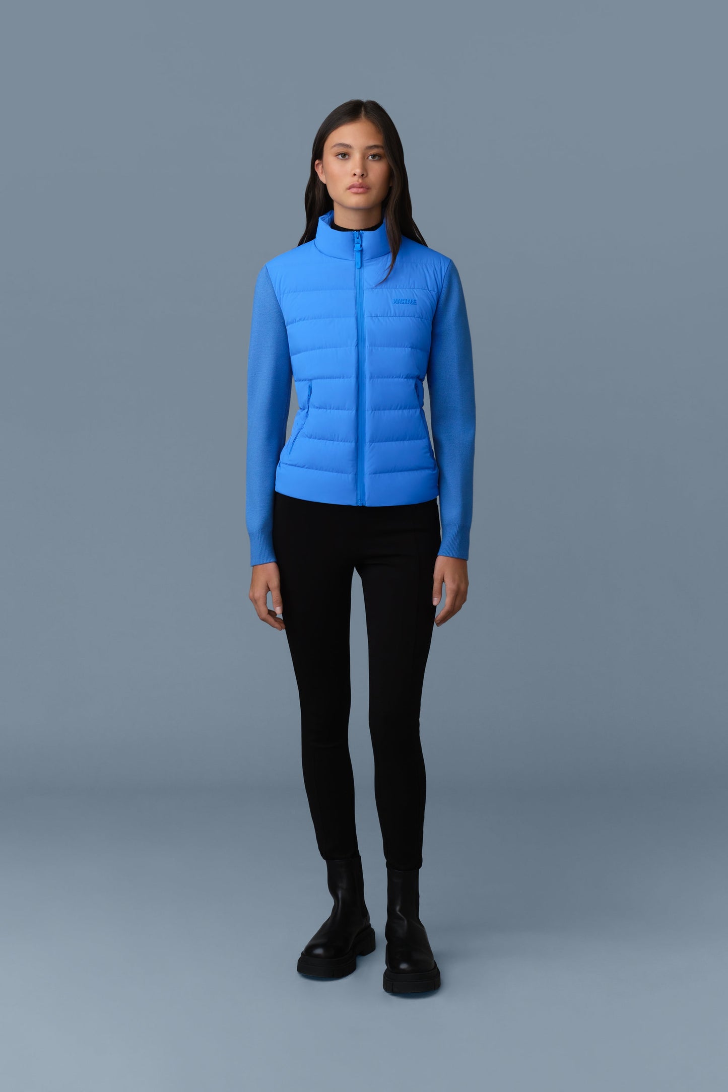 OCEANE-CITY Light down mixed-media jacket