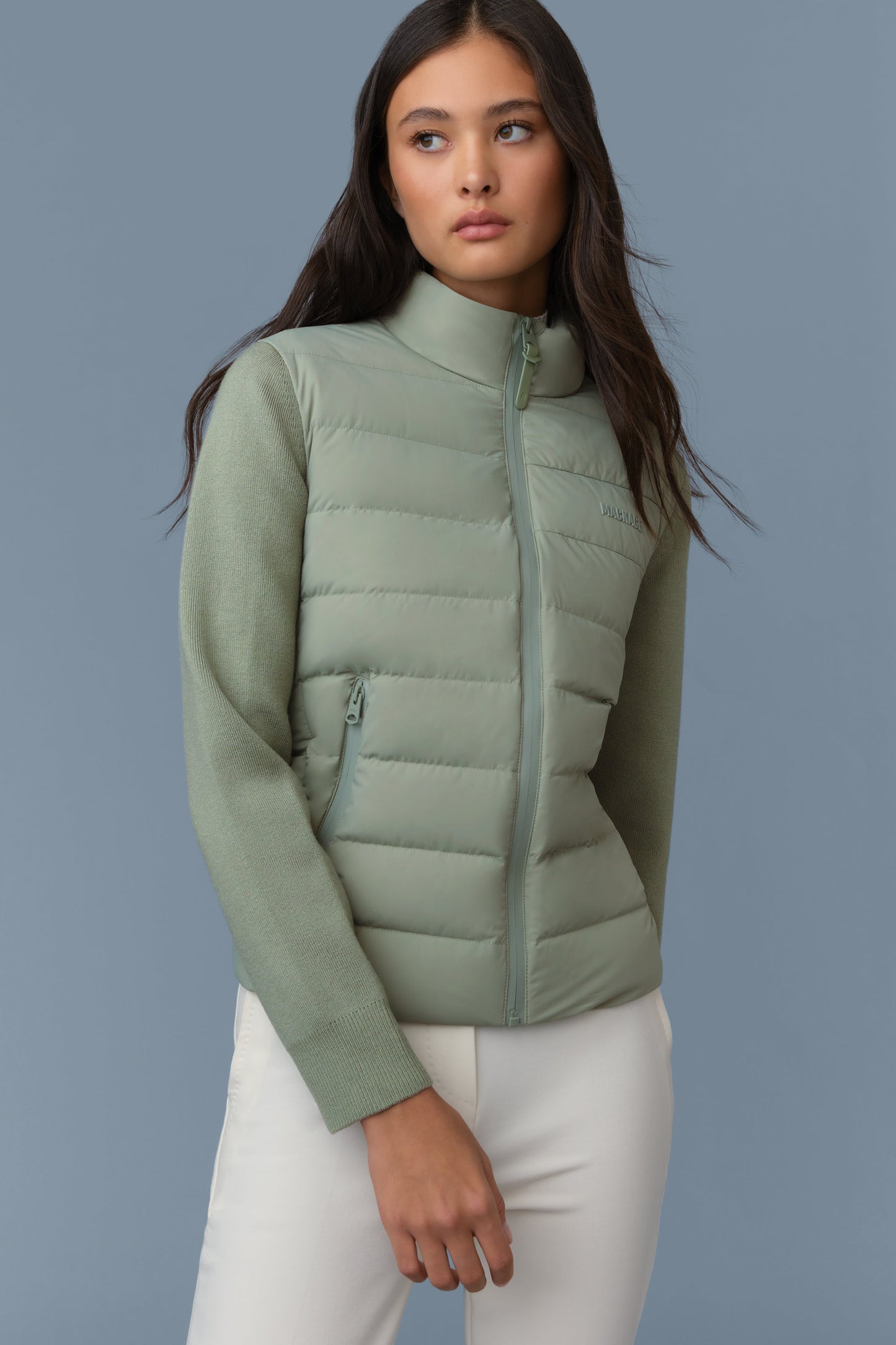 OCEANE-CITY Light down mixed-media jacket