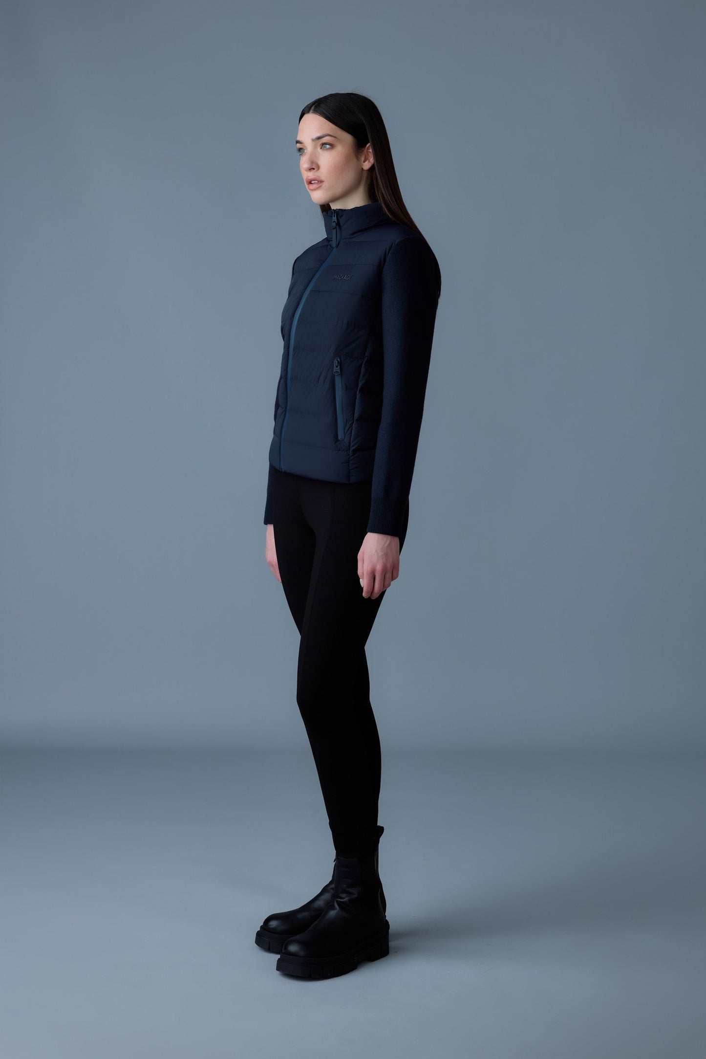 OCEANE-CITY Light down mixed-media jacket
