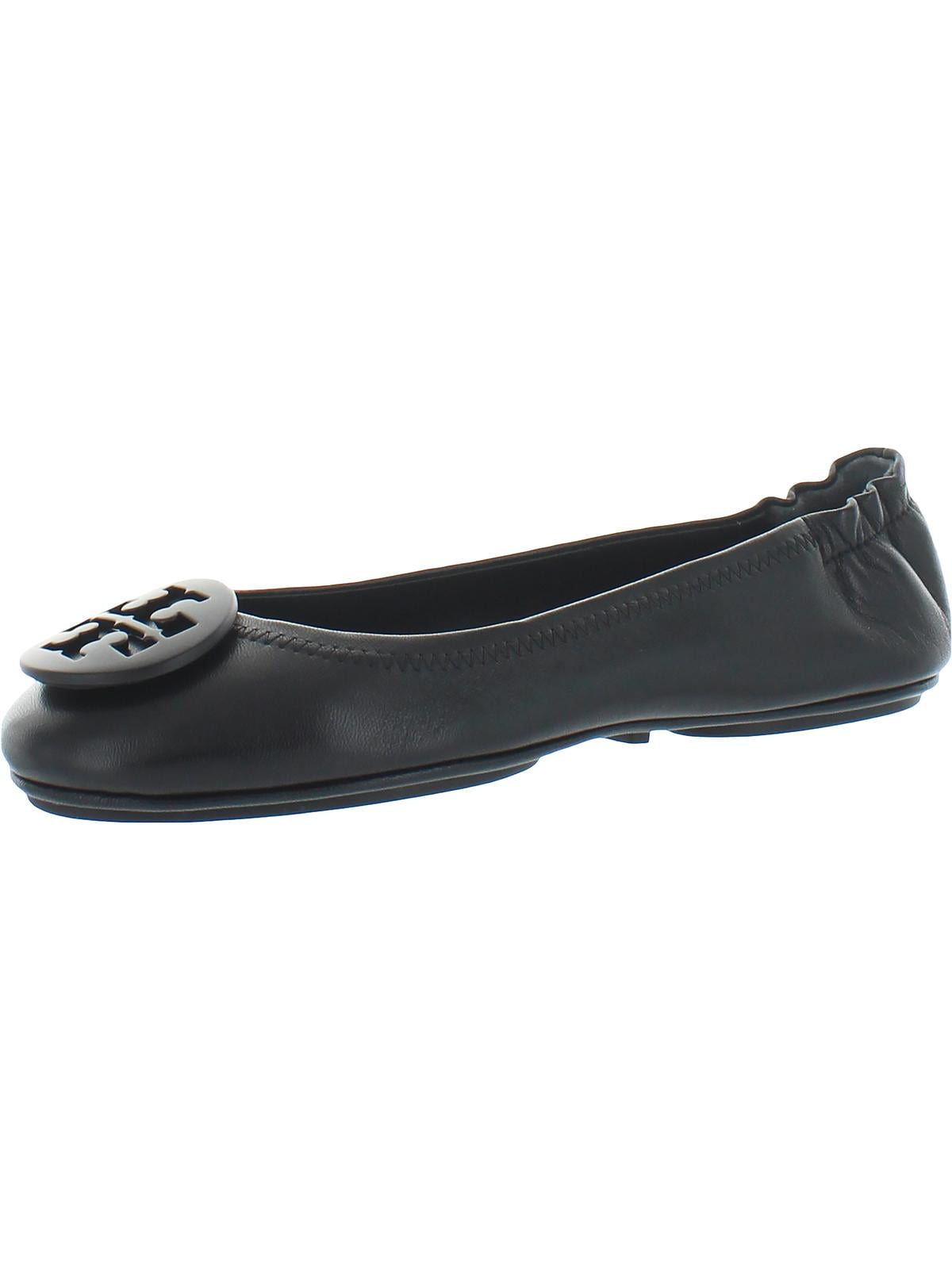 thumbnail image 1 of Tory Burch Women's Minnie Ballet with Logo Leather Slip On Travel Flat, 1 of 3