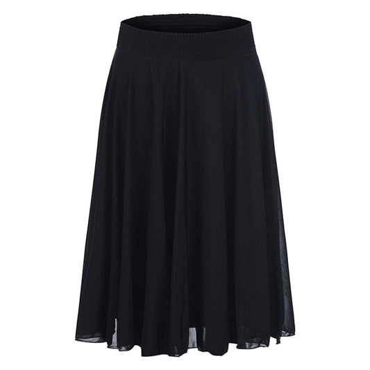 Walmart Wdfiry Women's A-Line Skirt Chiffon High Waist Pleated Swing Beach Maxi Skirt for Women Wedding Party Long Skirts