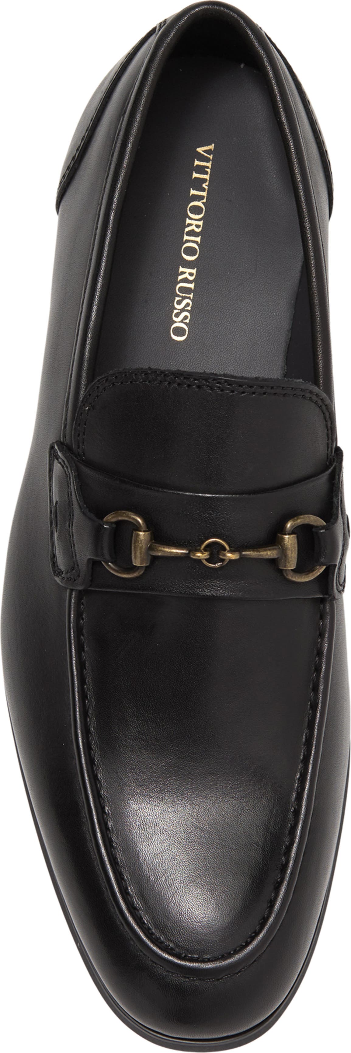 VITTORIO RUSSO Leyton Horsebit Loafer, Alternate, color, VIT VAL BLACK