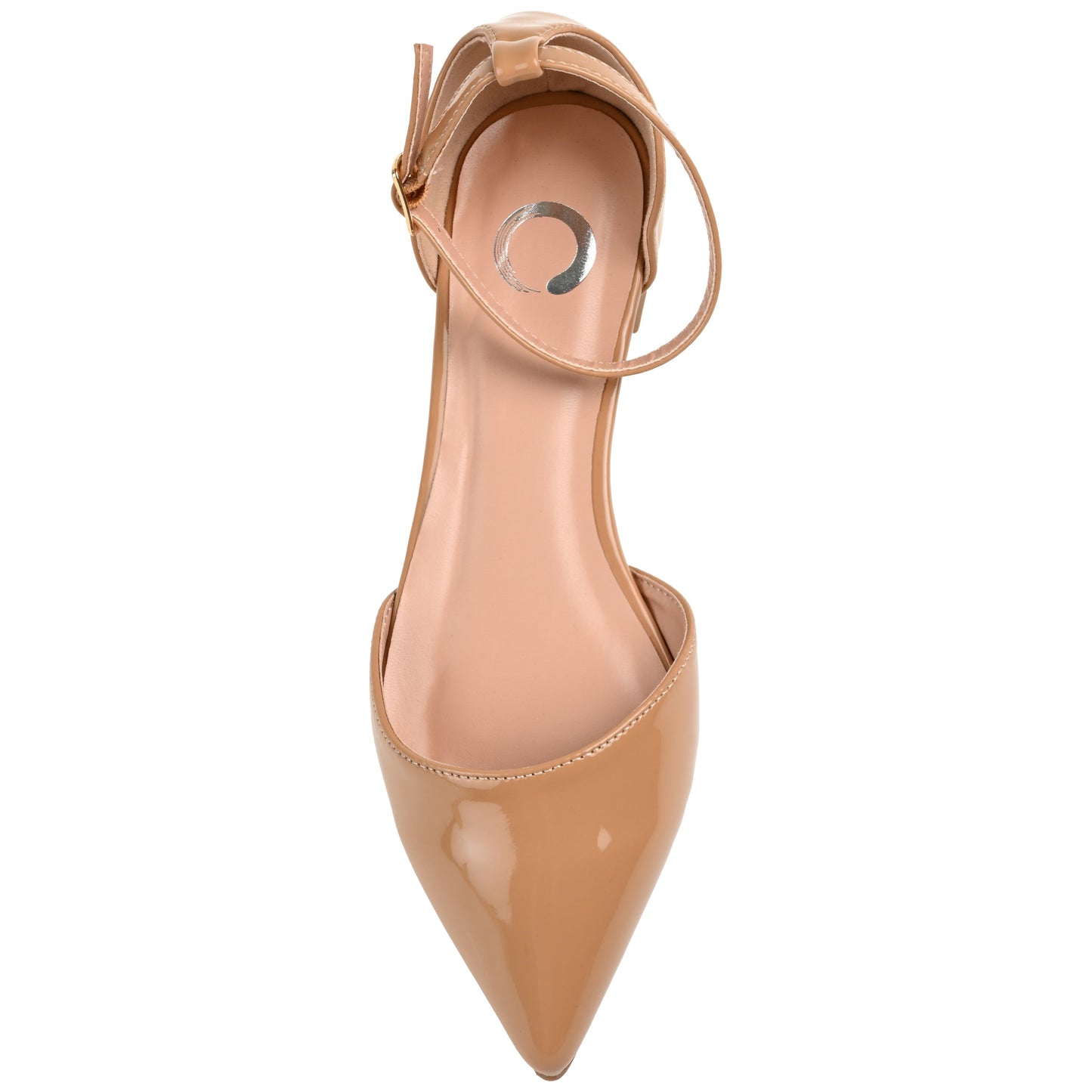 Walmart Journee Women's Reba Ankle Strap Pointed Toe Ballet Flats, Wide Width Available