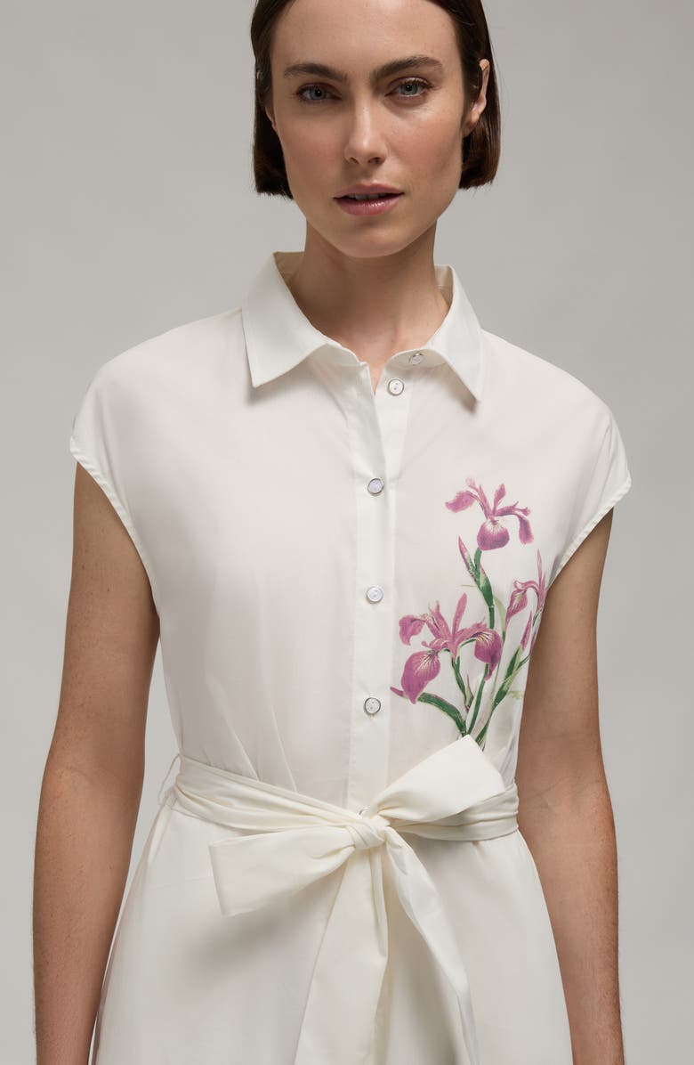 Hunter Midi Button Down Embroideried Shirt Dress