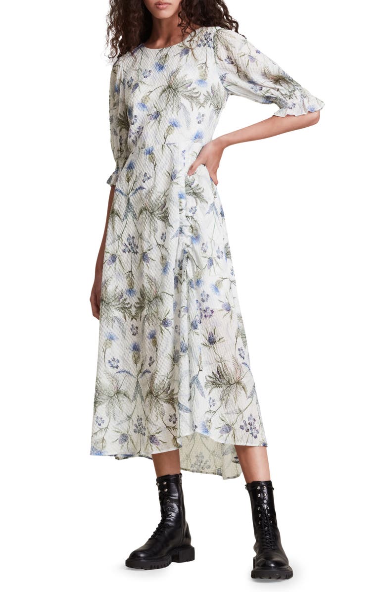 AllSaints Yana Harris Puff Sleeve Dress
