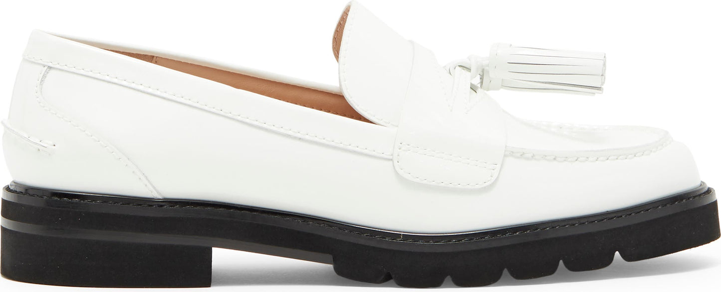 STUART WEITZMAN Adrina Tassel Loafer, Alternate, color, WHITE.