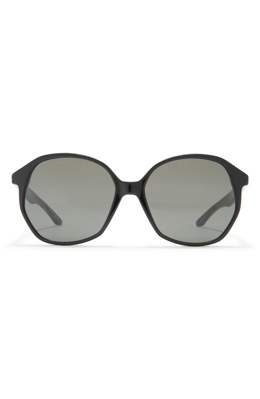 Balenciaga 58mm Round Sunglasses, Main, color, BLACK BLACK GREY