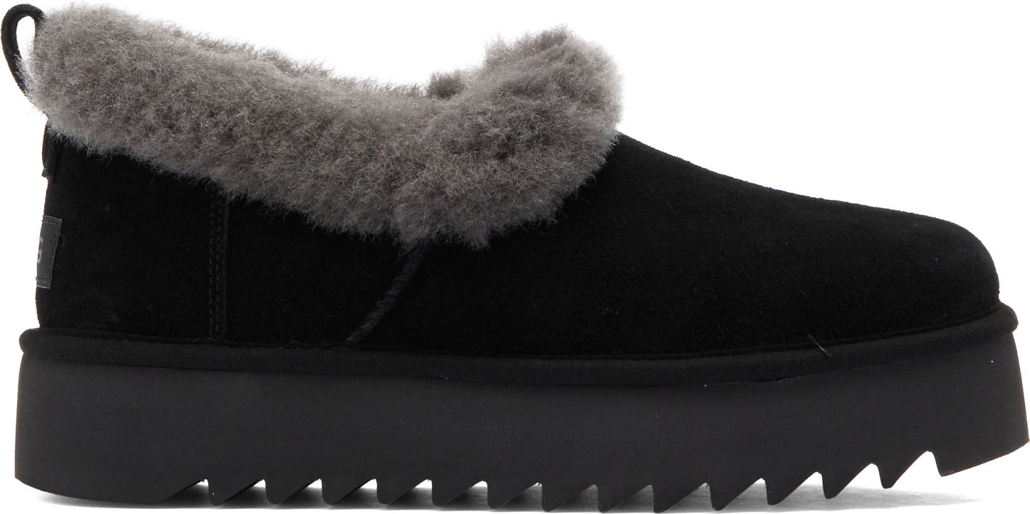 UGG<sup>®</sup> Nita Genuine Shearling Slipper, Alternate, color, Black