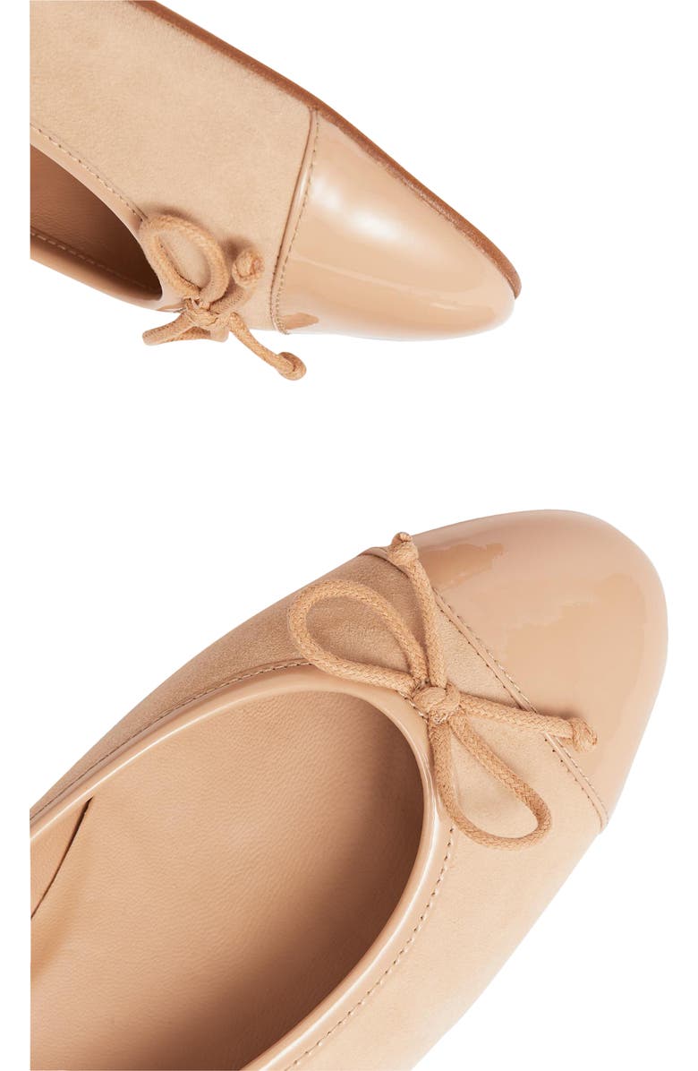 LK Bennett Kara Cap Toe Ballet Flat (Women)