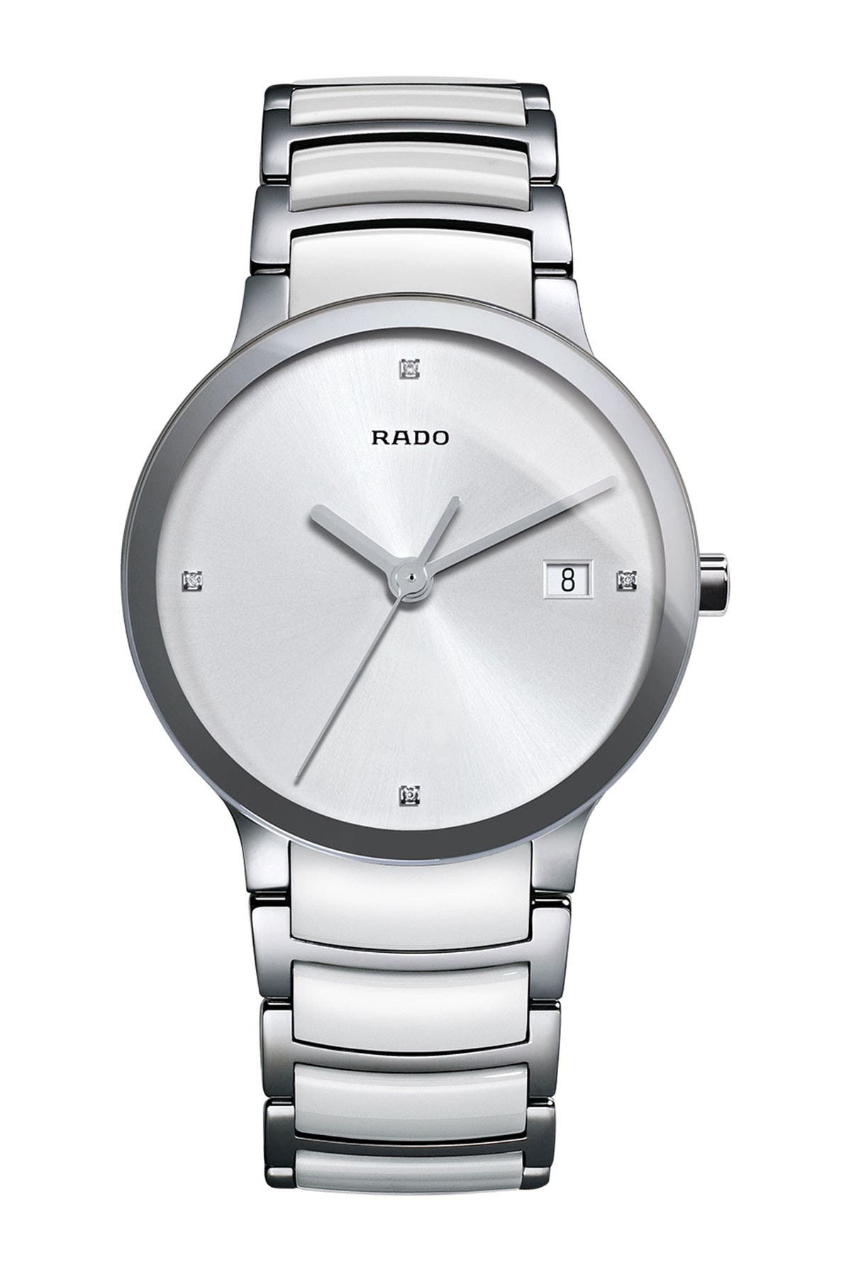 RADO Women's Centrix Diamond Bracelet Watch, 38mm - 0.011 ctw, Main, color, NO COLOR