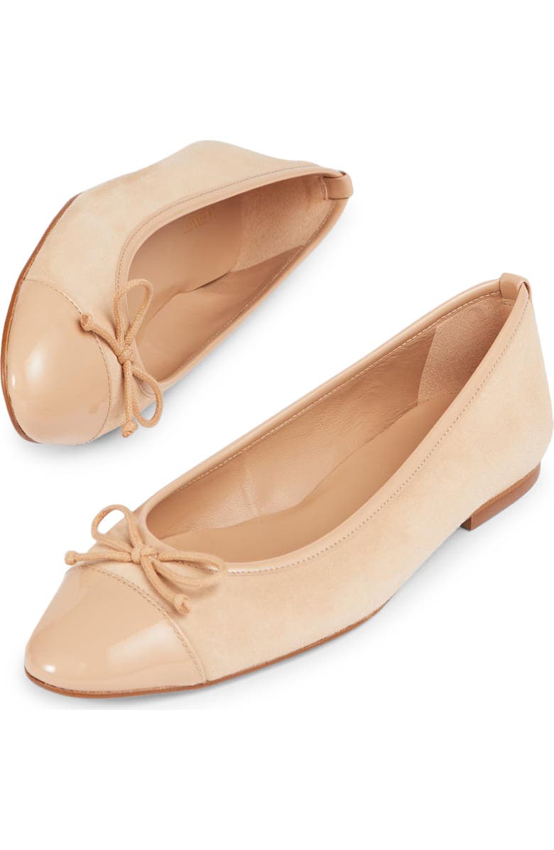 LK Bennett Kara Cap Toe Ballet Flat (Women)