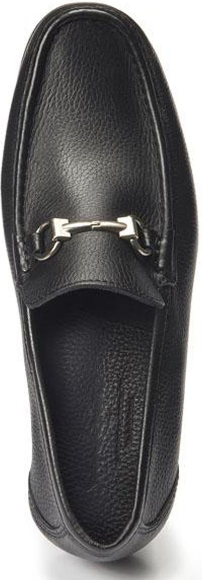 SANDRO MOSCOLONI Enrico Leather Bit Loafer, Alternate, color, BLACK