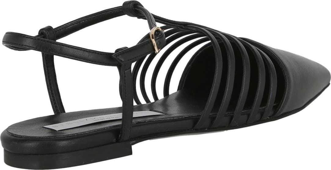 Stella McCartney Caged Ballet Flat, Alternate, color, BLACK