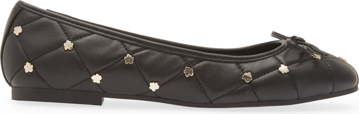 TED BAKER LONDON Libban Quilted Ballerina Flat, Alternate, color, BLACK