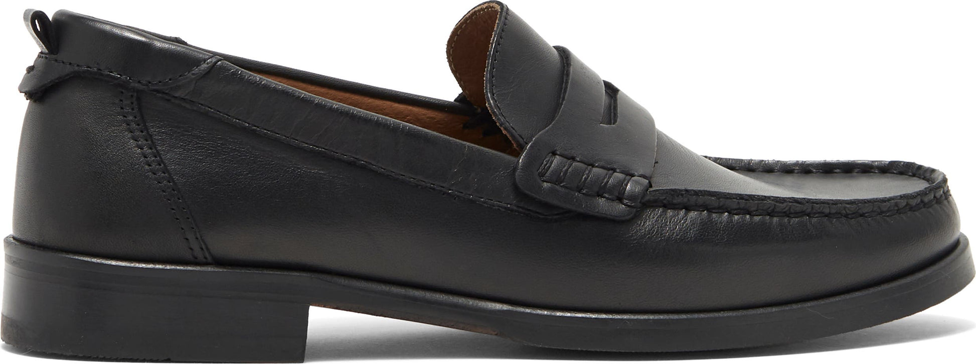 Ted Baker London Alffie Leather Saddle Loafer, Alternate, color, BLACK