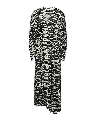 ISABEL MARANT Long dress Black 91% Silk, 9% Elastane