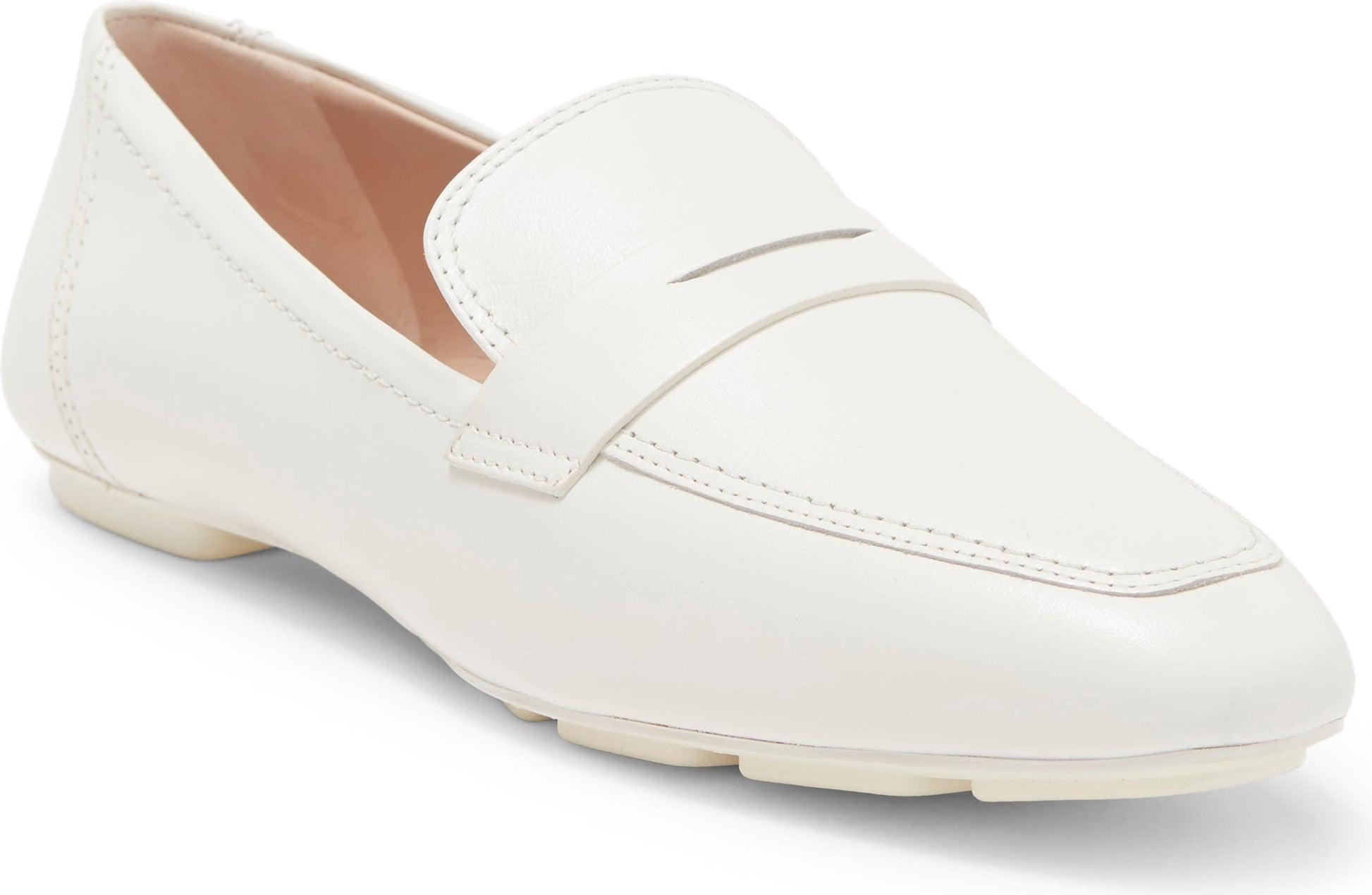 STUART WEITZMAN Jet Penny Loafer, Main, color, CREAM.