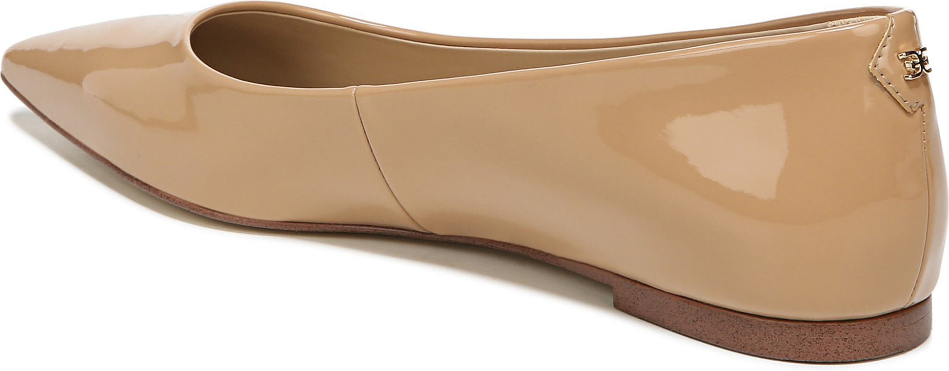 SAM EDELMAN Wanda Pointed Toe Flat - Wide Width Available, Alternate, color, GOLDEN SAND PATENT