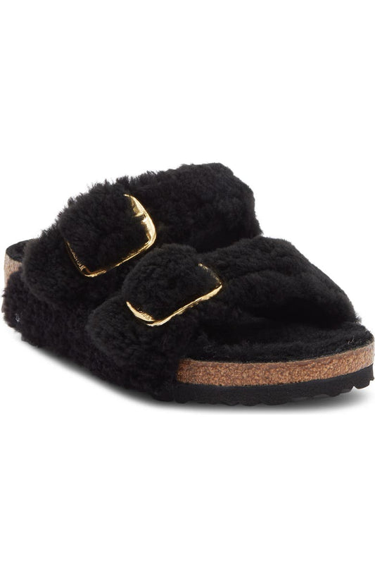 Birkenstock Arizona Big Buckle Teddy Genuine Shearling Sandal - Discontinued (Women)