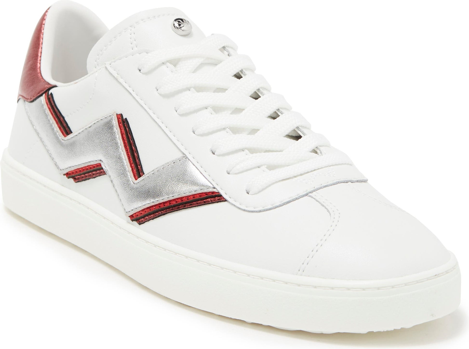 Stuart Weitzman Daryl II Sneaker, Main, color, WHITE/ SILVER MULTI