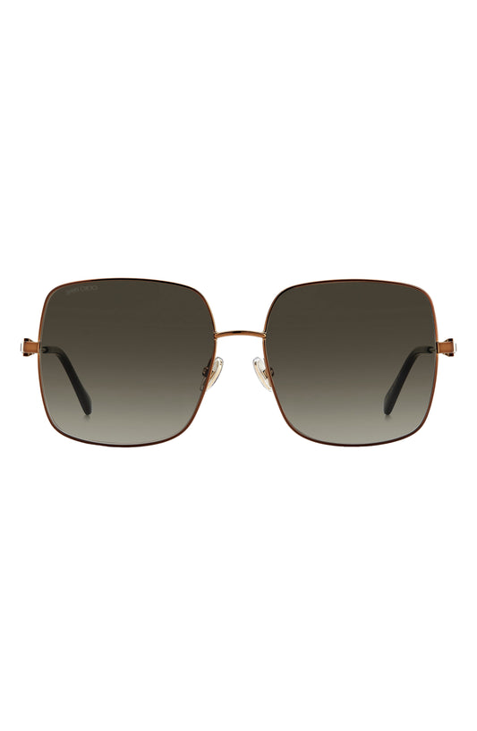 Jimmy Choo Lilis 58mm Square Sunglasses, Main, color, BRONZE / BROWN GRADIENT