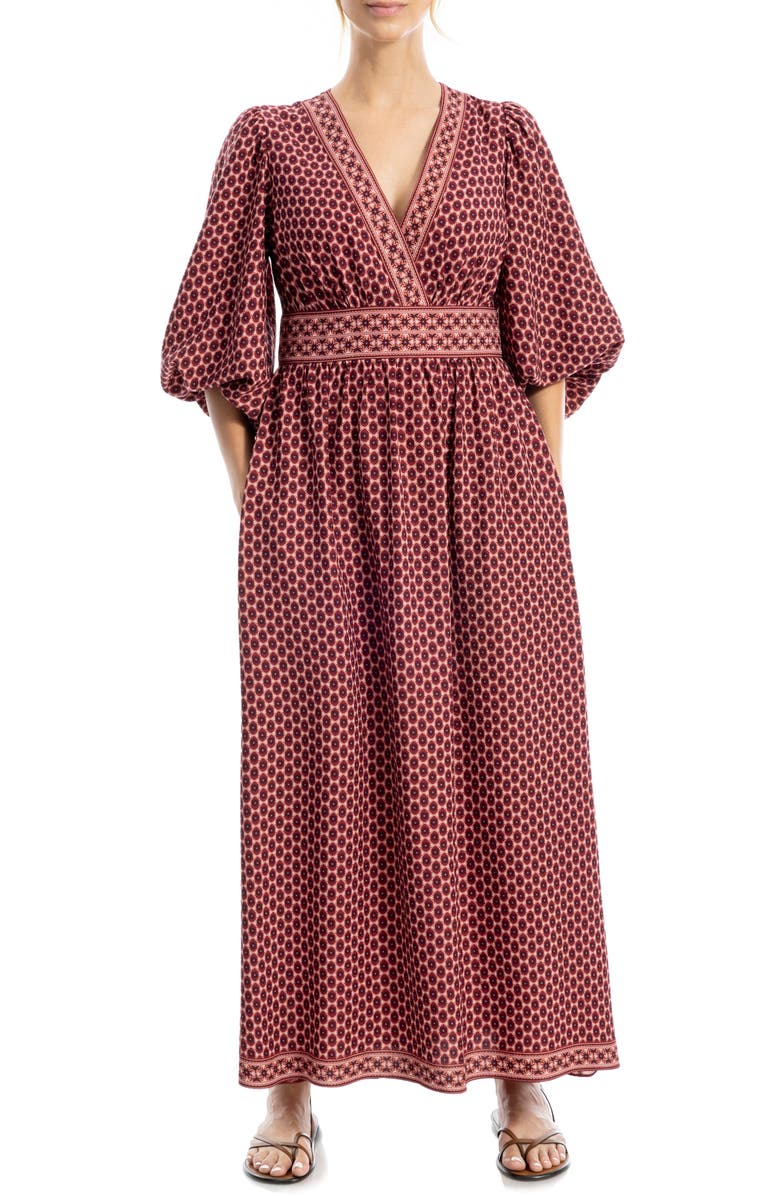 MAX STUDIO Surplice V-Neck Maxi Dress