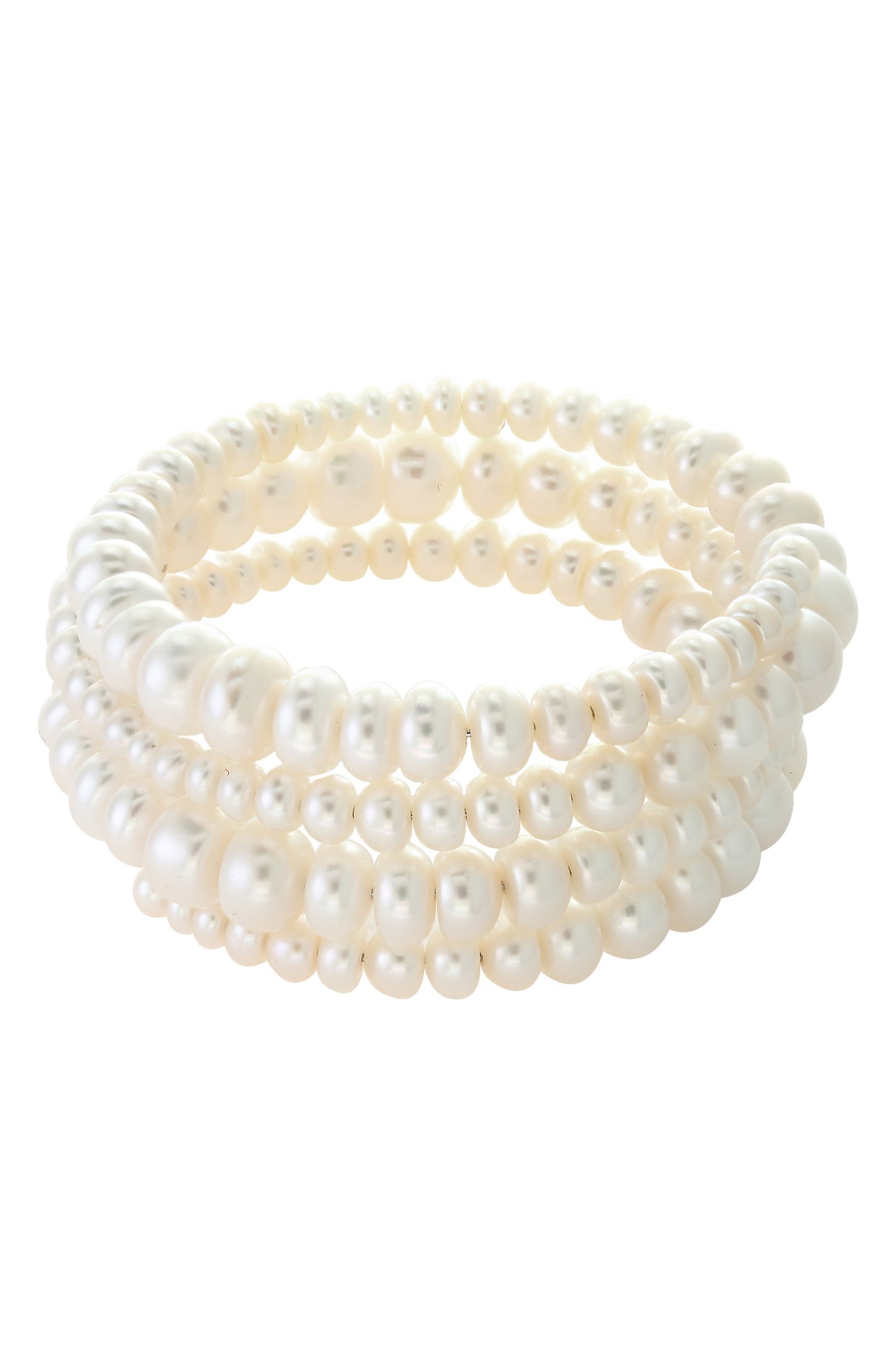 EFFY 8-9mm Freshwater Pearl Wrap Bracelet, Main, color, White