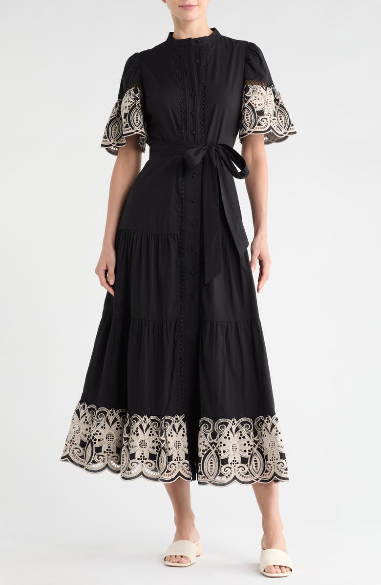 Love By Design Southampton Embroidered Maxi Shirtdress