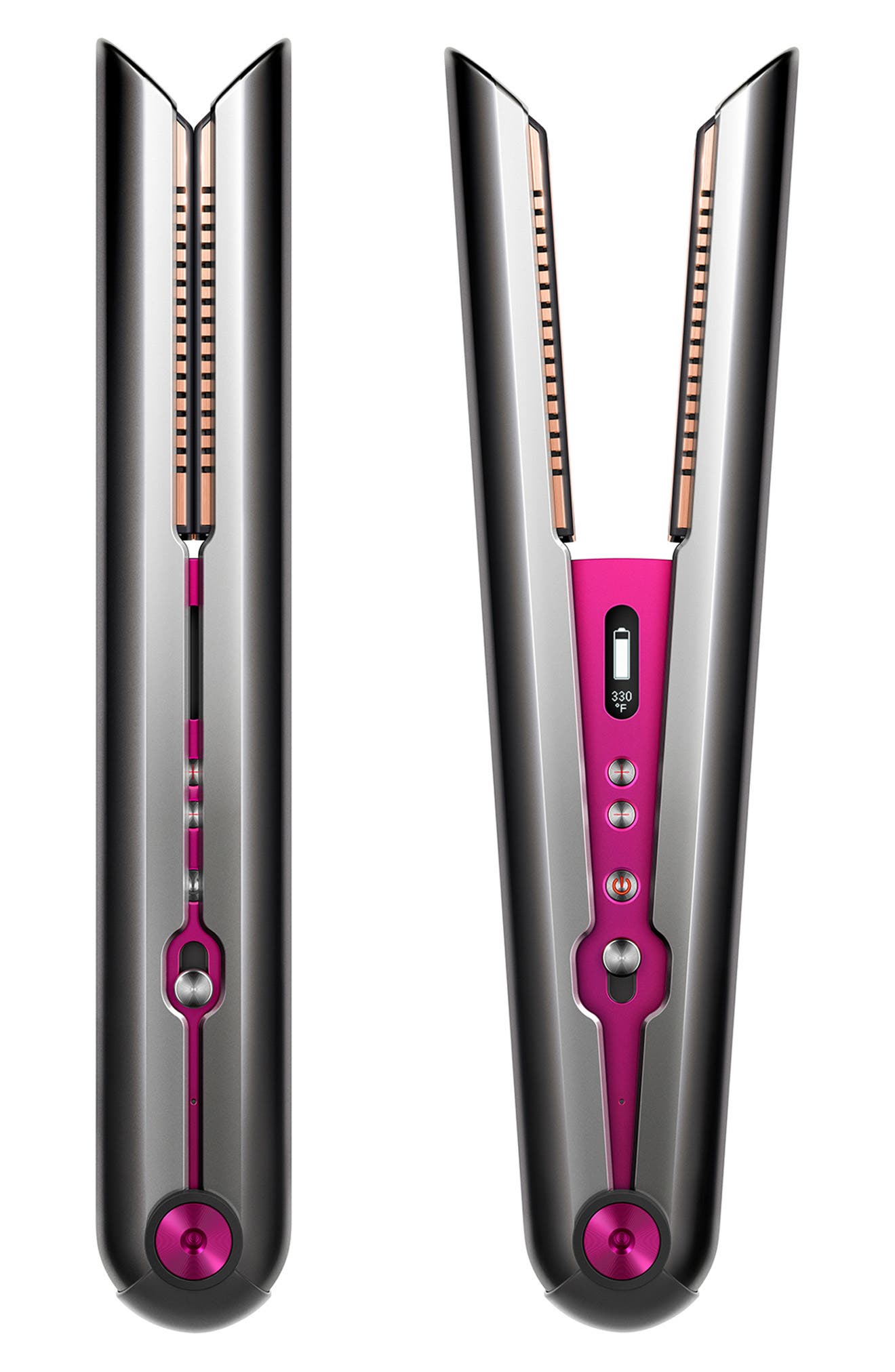 DYSON Corrale<sup>™</sup> Straightener - Refurbished, Main, color, NICKEL/ FUCHSIA