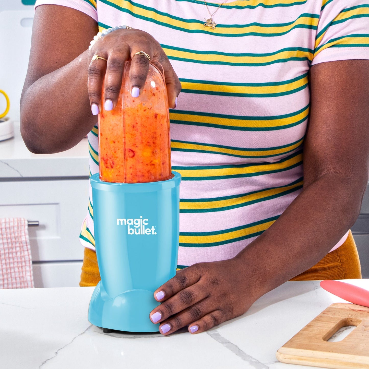 Walmart Magic Bullet Essential Blender with To-Go Lid - Glacier Blue