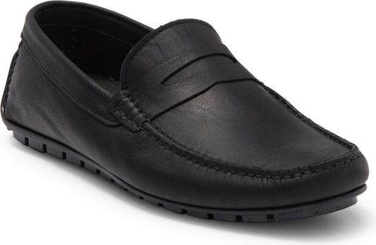 Bruno Magli Xeno Penny Loafer, Main, color, BLACK LEATHER