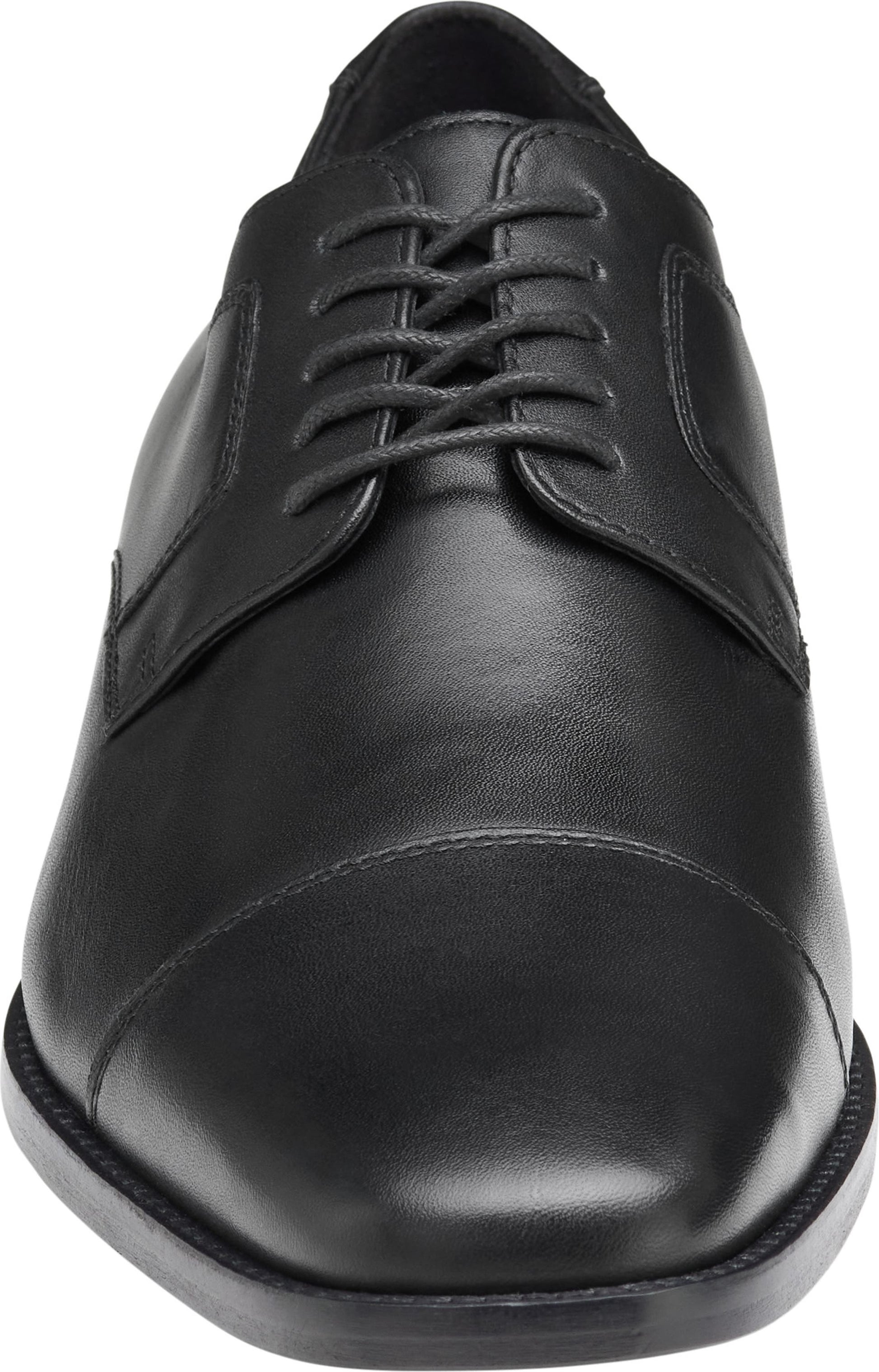 JOHNSTON & MURPHY Novick Cap Toe Derby - Wide Width Available, Alternate, color, BLACK