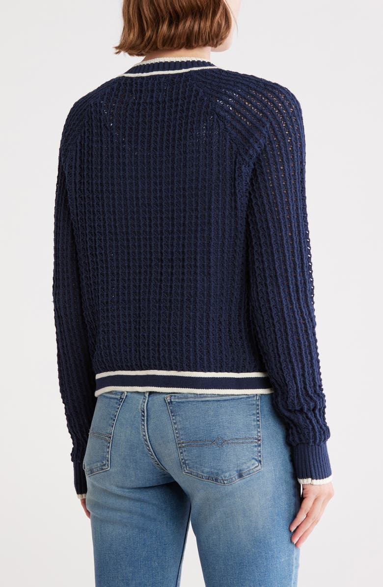 Lucky Brand Cotton Blend Sweater Jacket