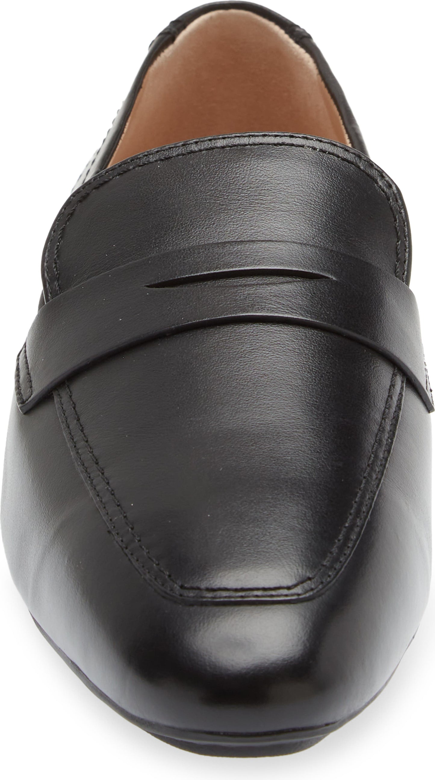 STUART WEITZMAN Jet Penny Loafer, Alternate, color, BLACK