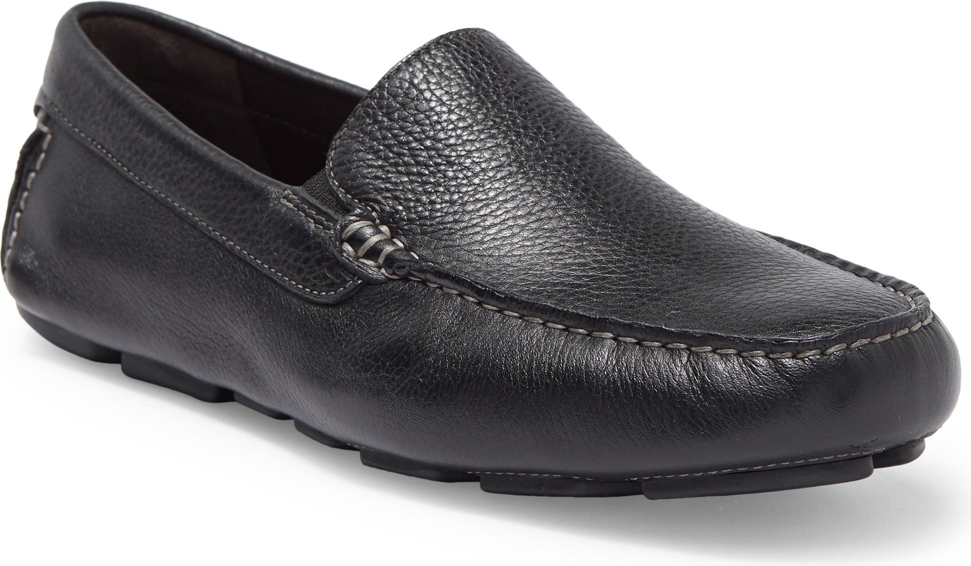 JOHNSTON & MURPHY Danley Ven Slip-On Moccasin, Main, color, BLACK