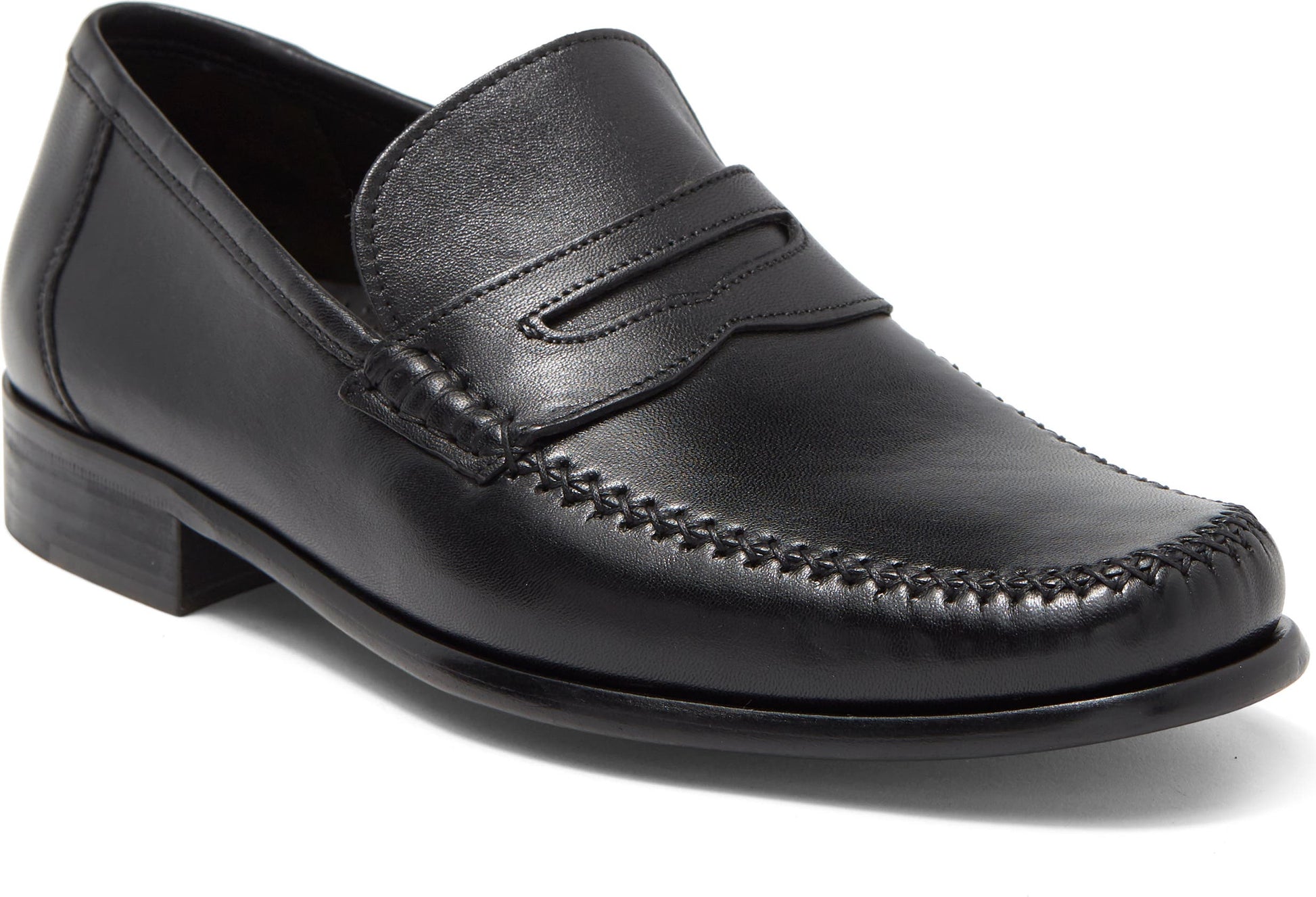 Bruno Magli Rho Penny Loafer, Main, color, BLACK