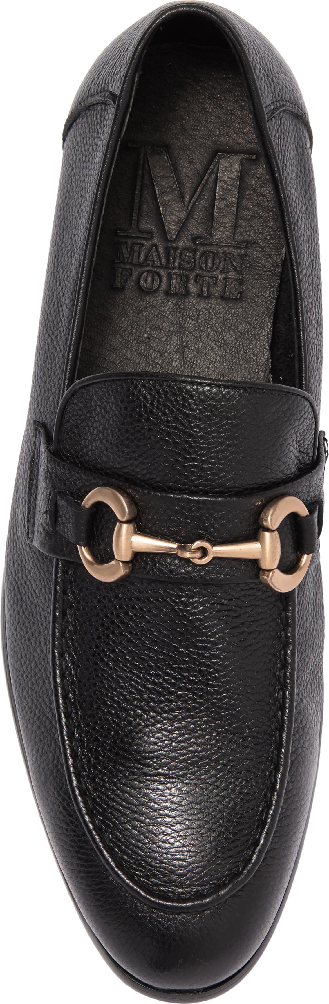 Maison Forte Elba Bit Loafer, Alternate, color, BLACK