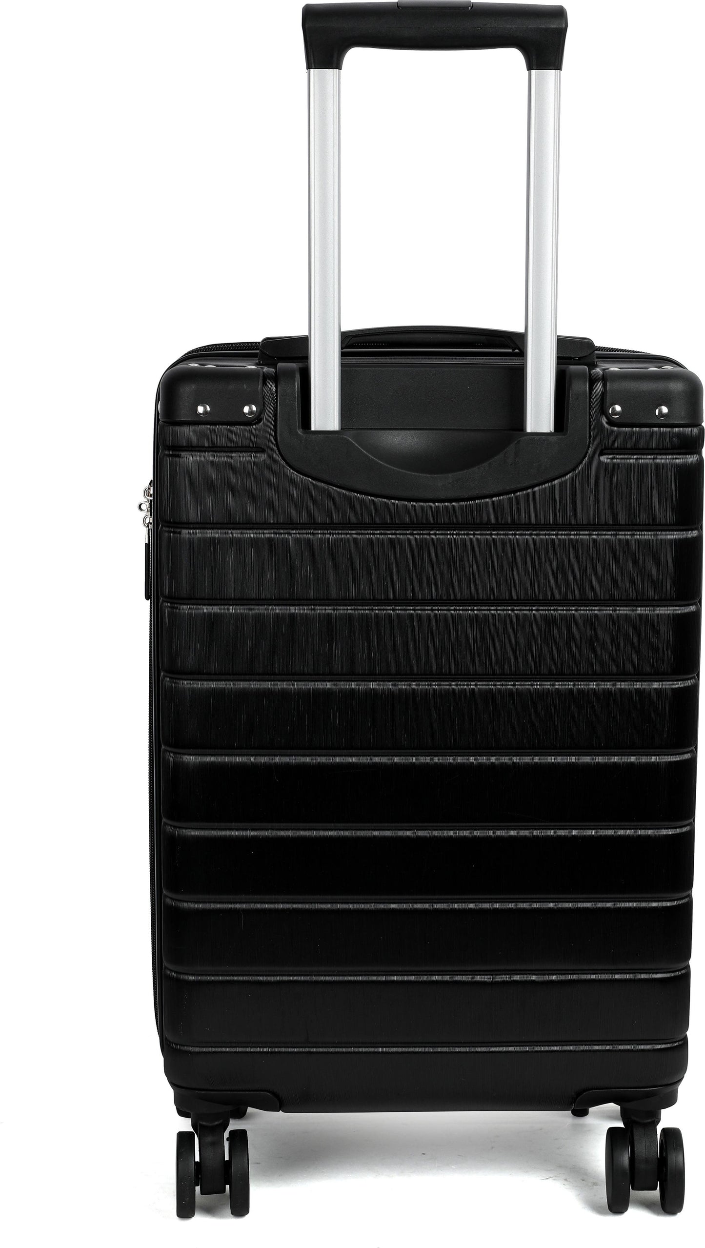 Vince Camuto Set of Three Zeke Hardshell Spinner Suitcase, Alternate, color, BLACK