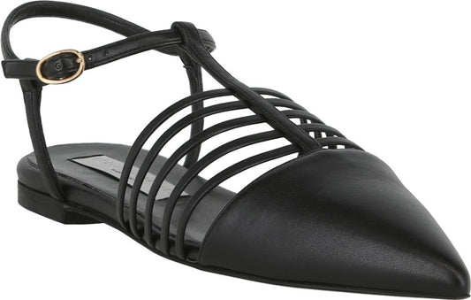 Stella McCartney Caged Ballet Flat, Main, color, BLACK