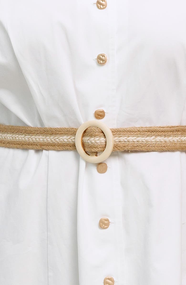 FLYING TOMATO Puff Sleeve Shirtdress