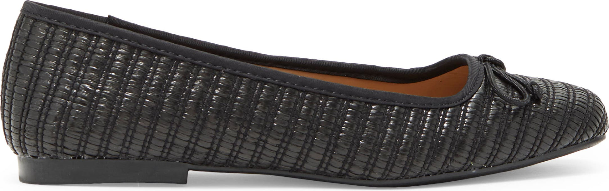 STEVE MADDEN Seemly Woven Ballet Flat, Alternate, color, BLACK