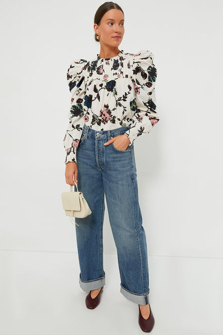 Oxblood Leather Nina Flats