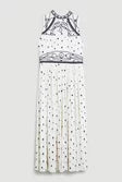 Embroidered Cornelli Tape Woven Dress