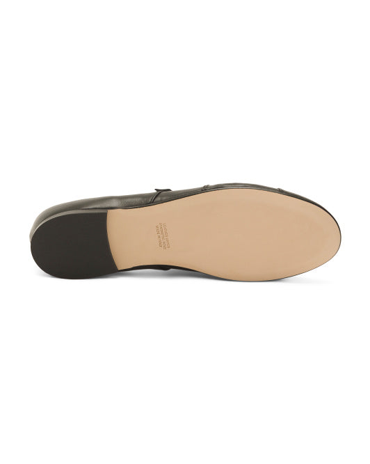 NAPOLEONI Made In Italy Leather Ballerina Flats