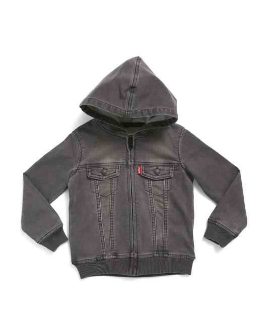 LEVIS Toddler Boys Knit Denim Hoodie